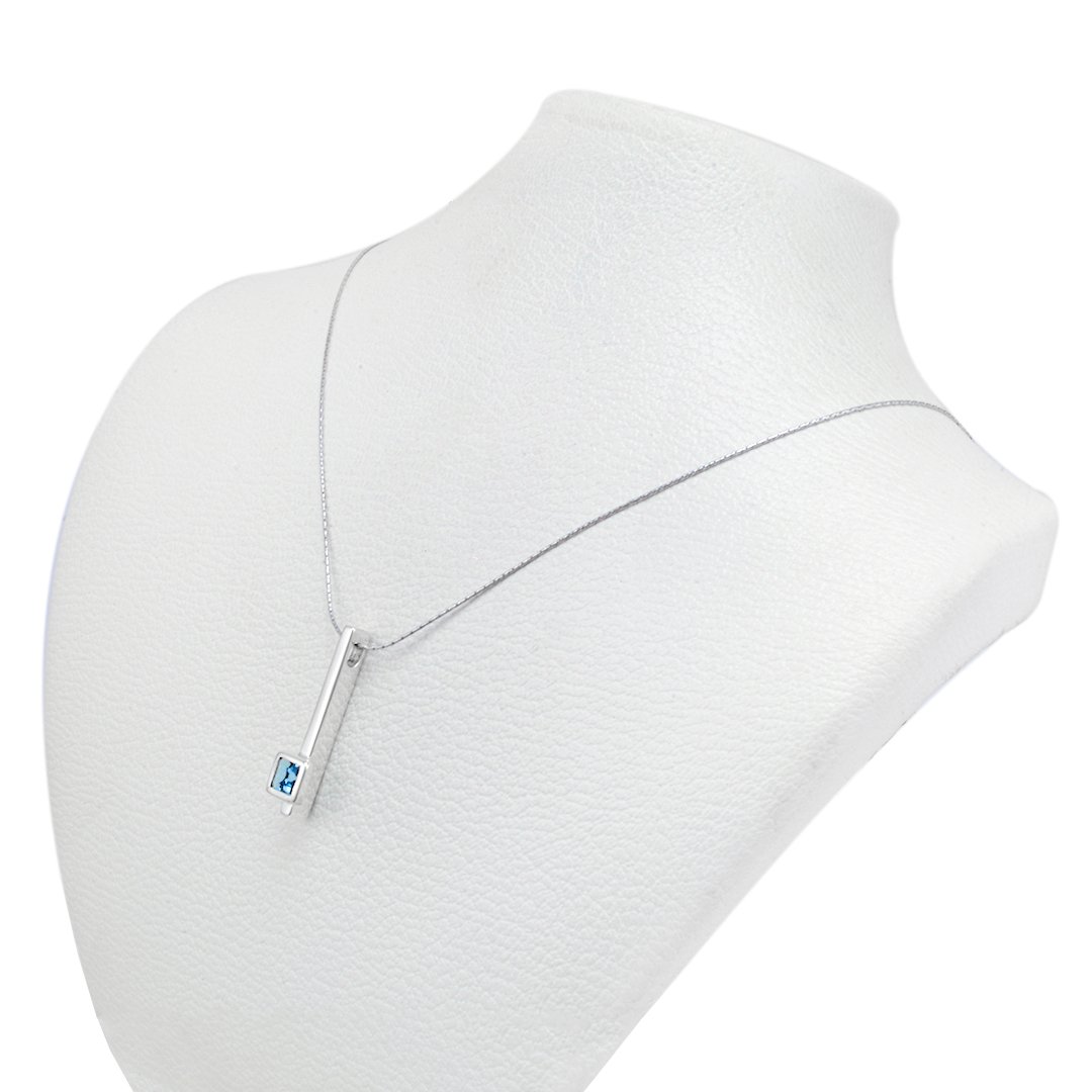 Silver Aquamarine S.Begermi Pendant - Image 2