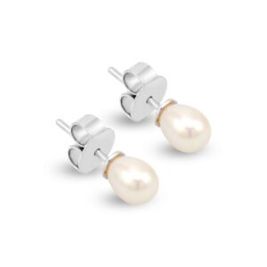 Silver Freshwater Pearl Studs