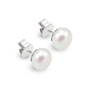 Silver Freshwater Pearl Studs